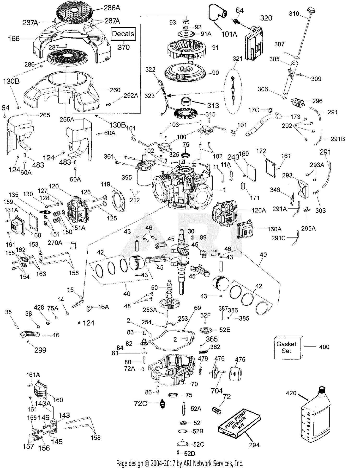 Tecumseh TVT691-600805A 600805A-TVT691 Parts Diagram for Engine Parts ...