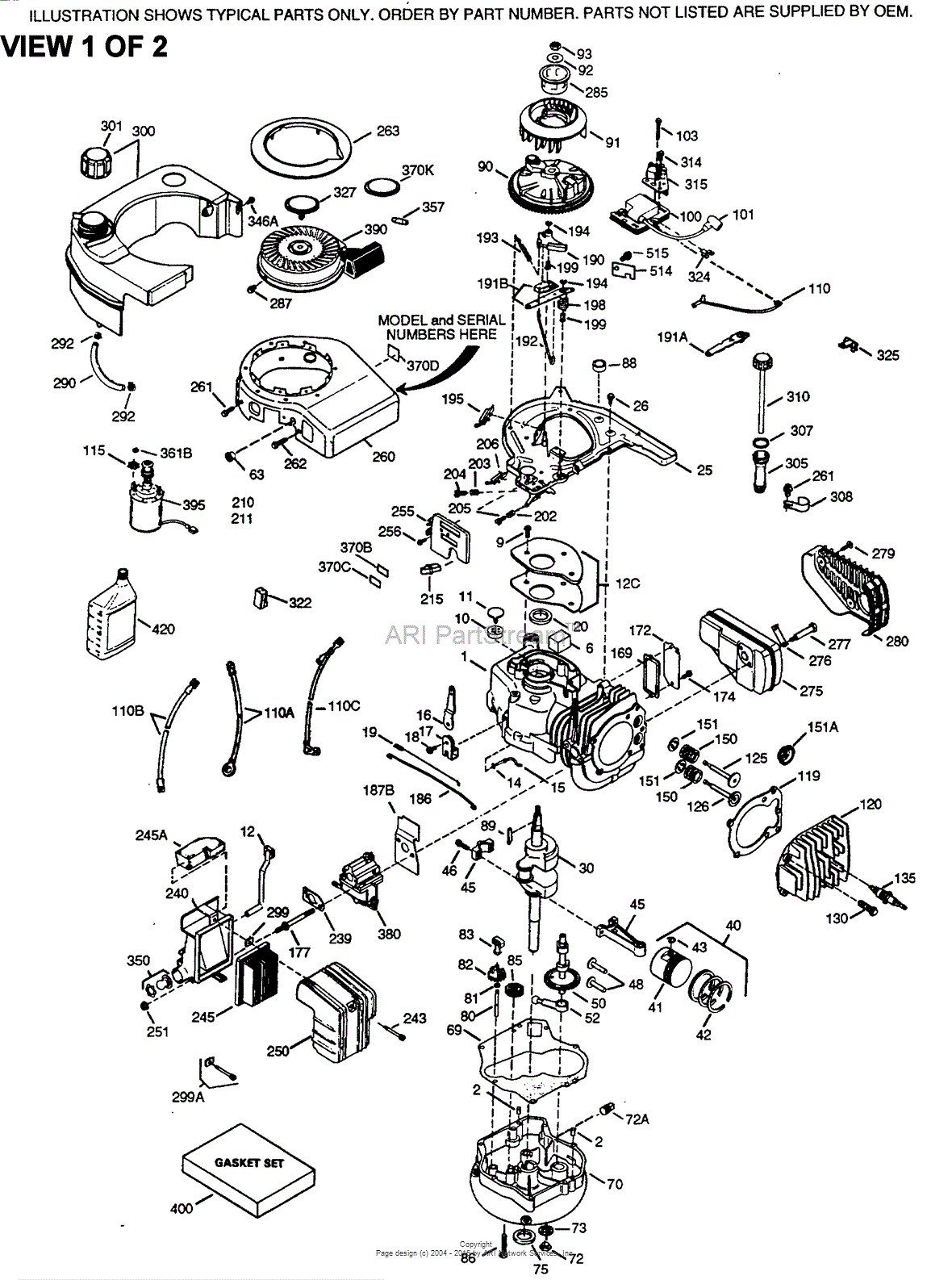 Tecumseh HH100-115267J - Tecumseh Engine Engine Parts List #3 Parts Lookup  with Diagrams