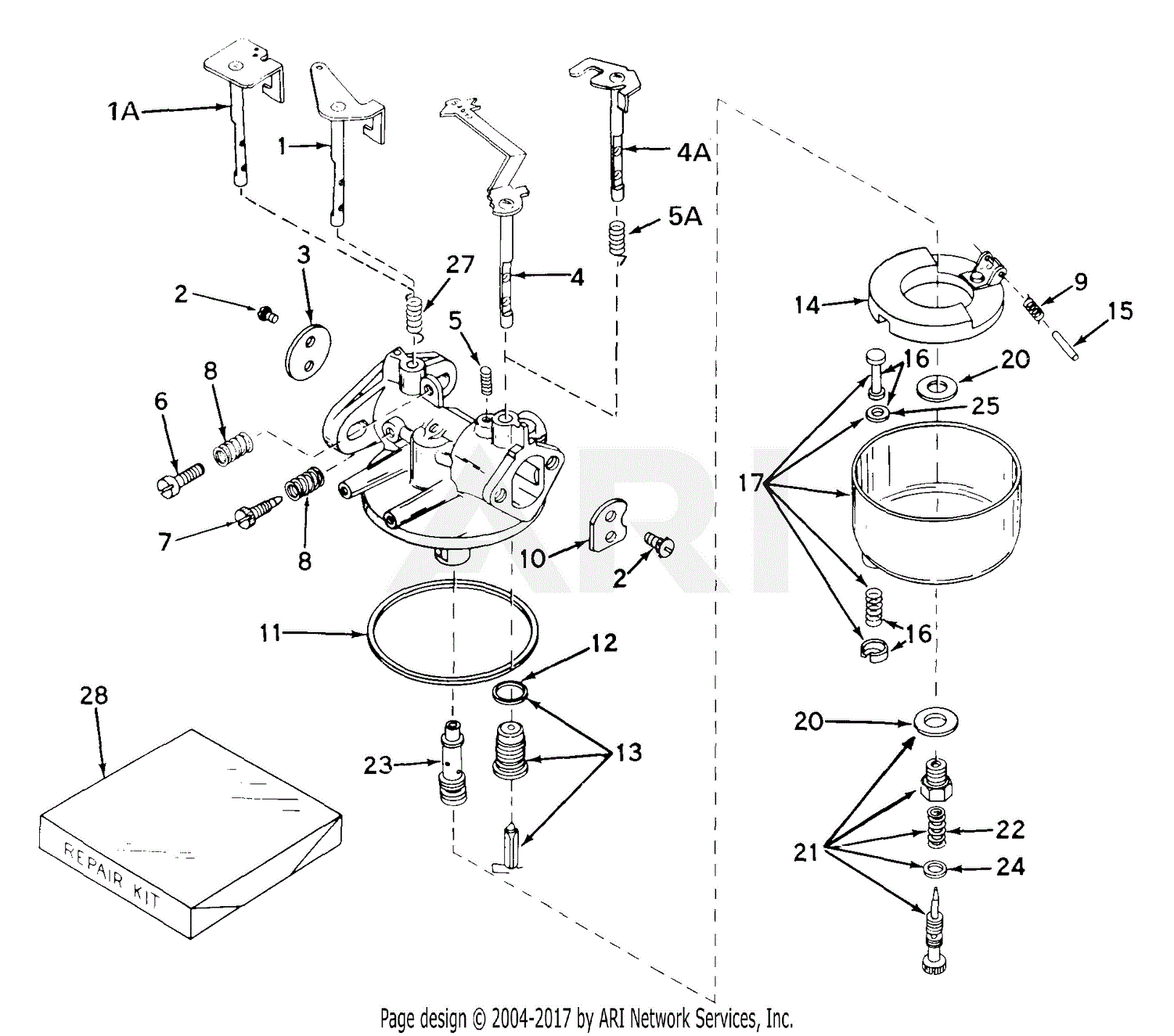 Tecumseh Ca-631251a 631251a-ca Parts Diagram For Carburetor