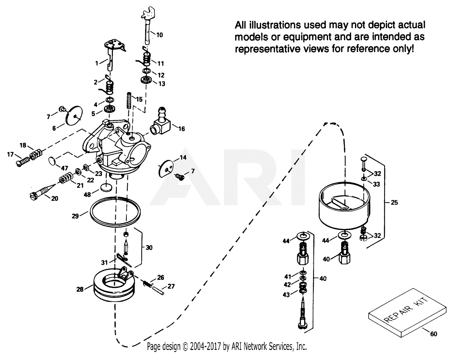 Tecumseh TEC-631920 631920-TEC Parts Diagram for Carburetor