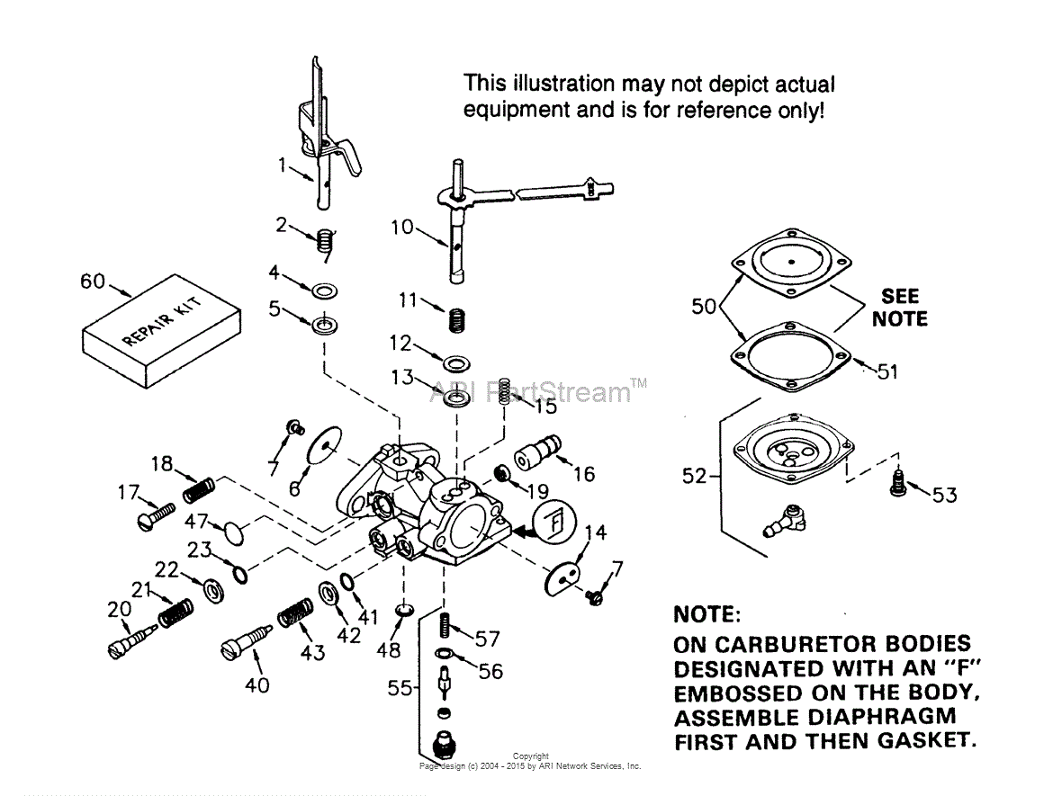 Tecumseh TEC632415 Parts Diagram for Carburetor