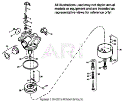 Tecumseh TEC-632532 1436 Mfg. No. 632532-TEC Parts Diagram for Carburetor