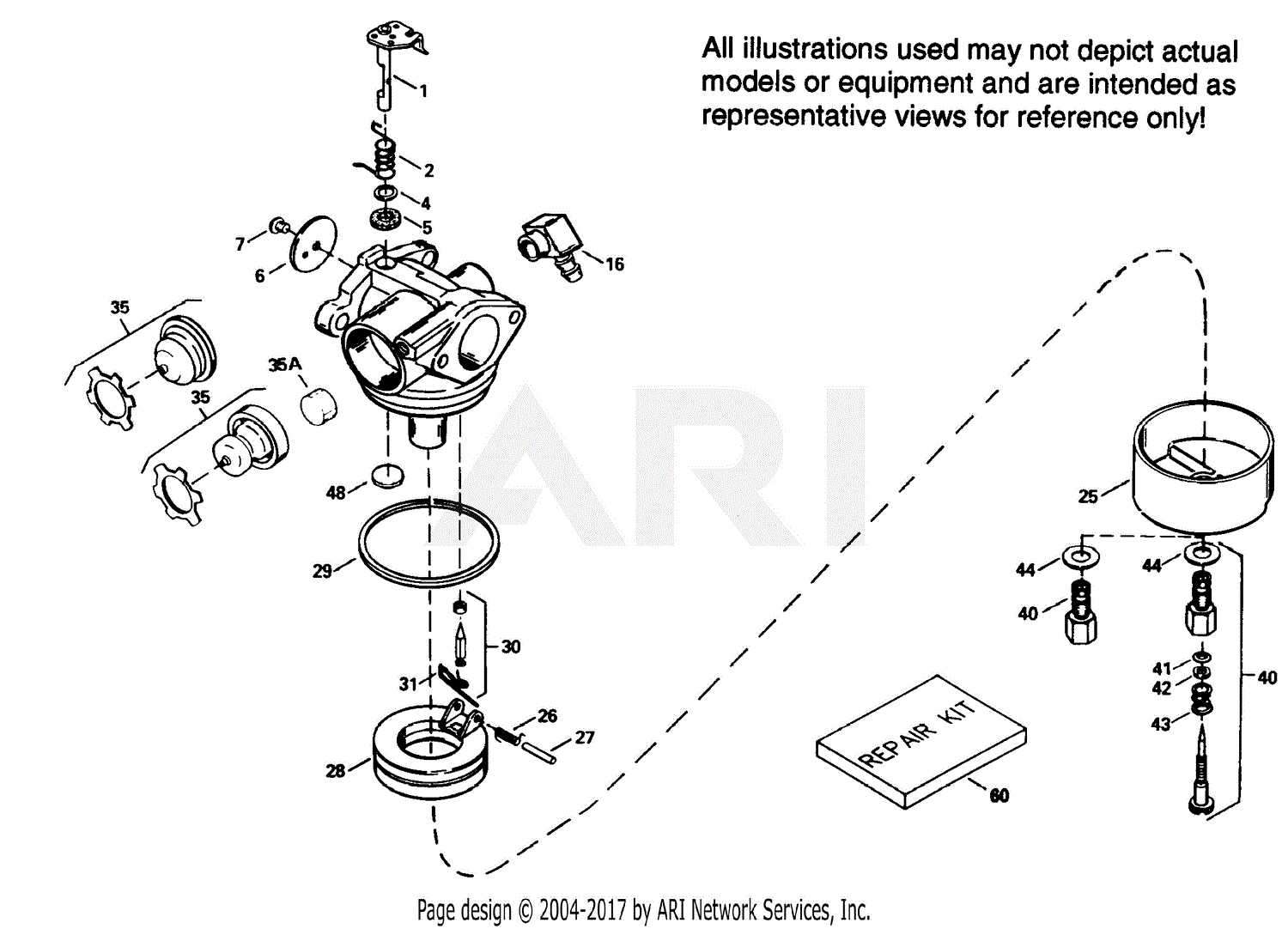 Tecumseh TEC-632670 1548 Mfg. No. 632670-TEC Parts Diagram for 