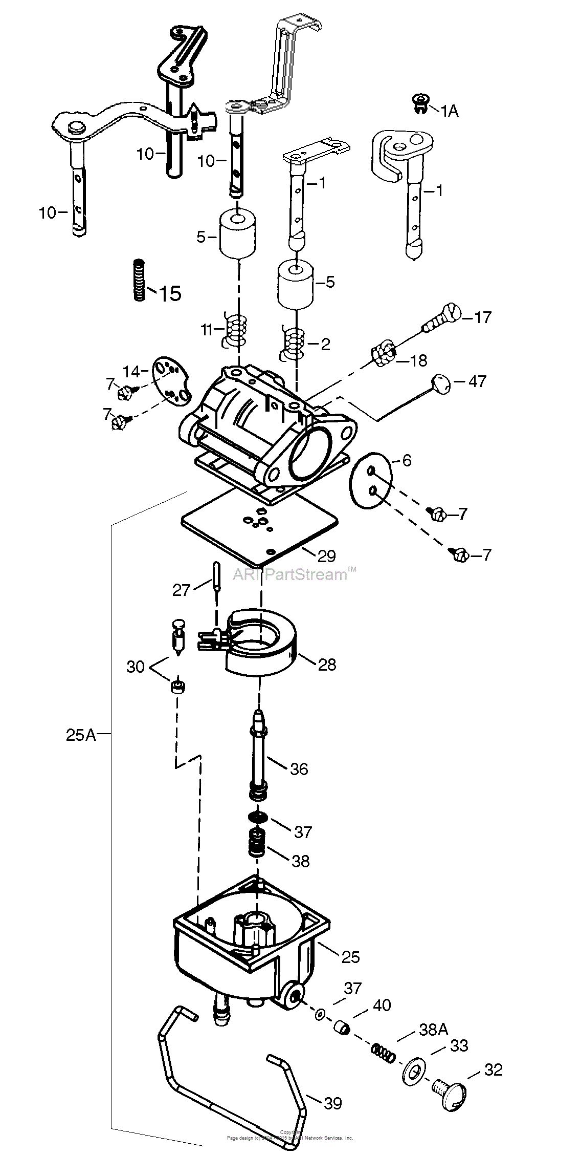 Tecumseh TEC-640065 Parts Diagram for Carburetor poulan 14 5hp wiring diagram 