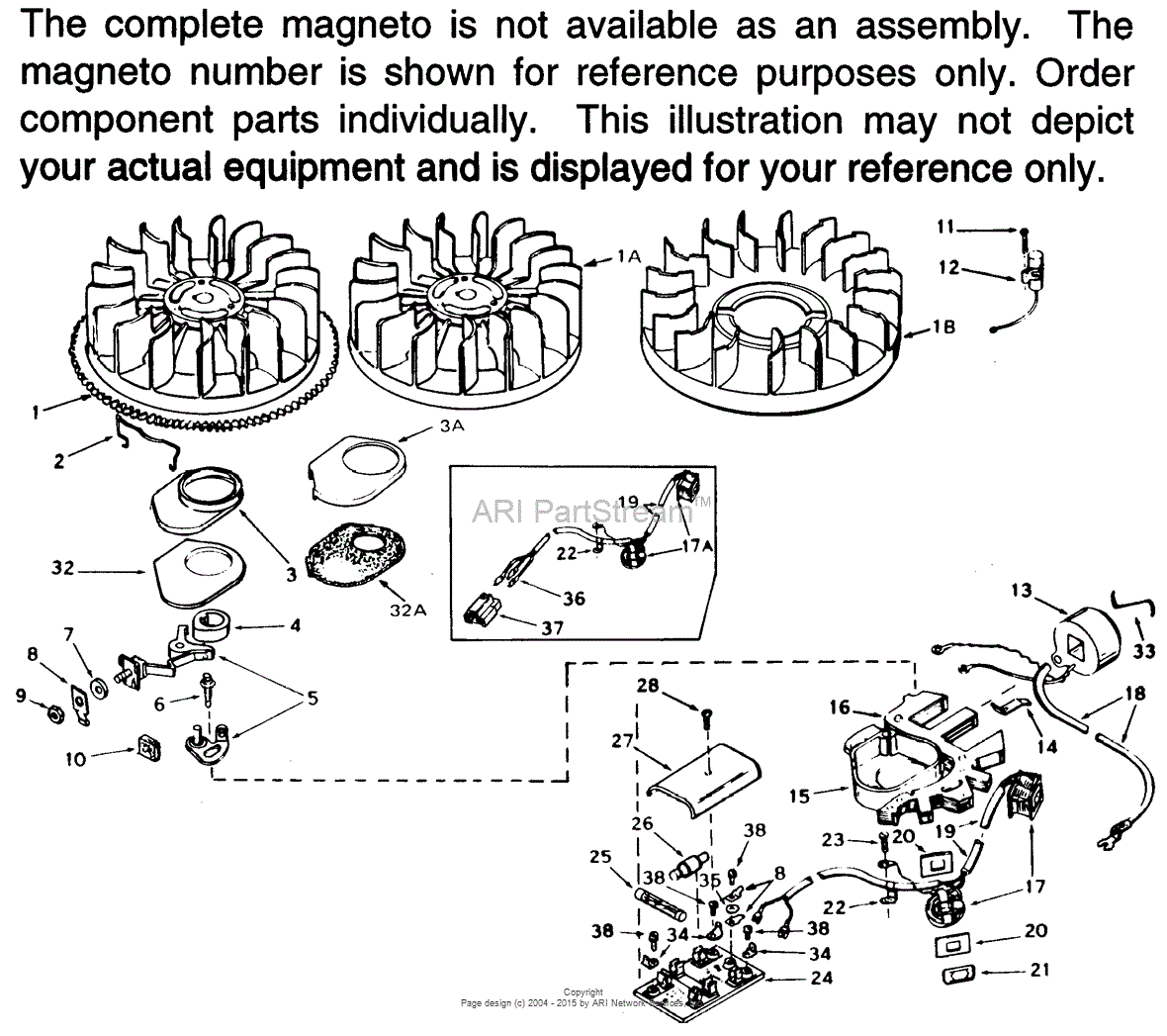 Tecumseh Mg 610865 Parts Diagram For Magneto