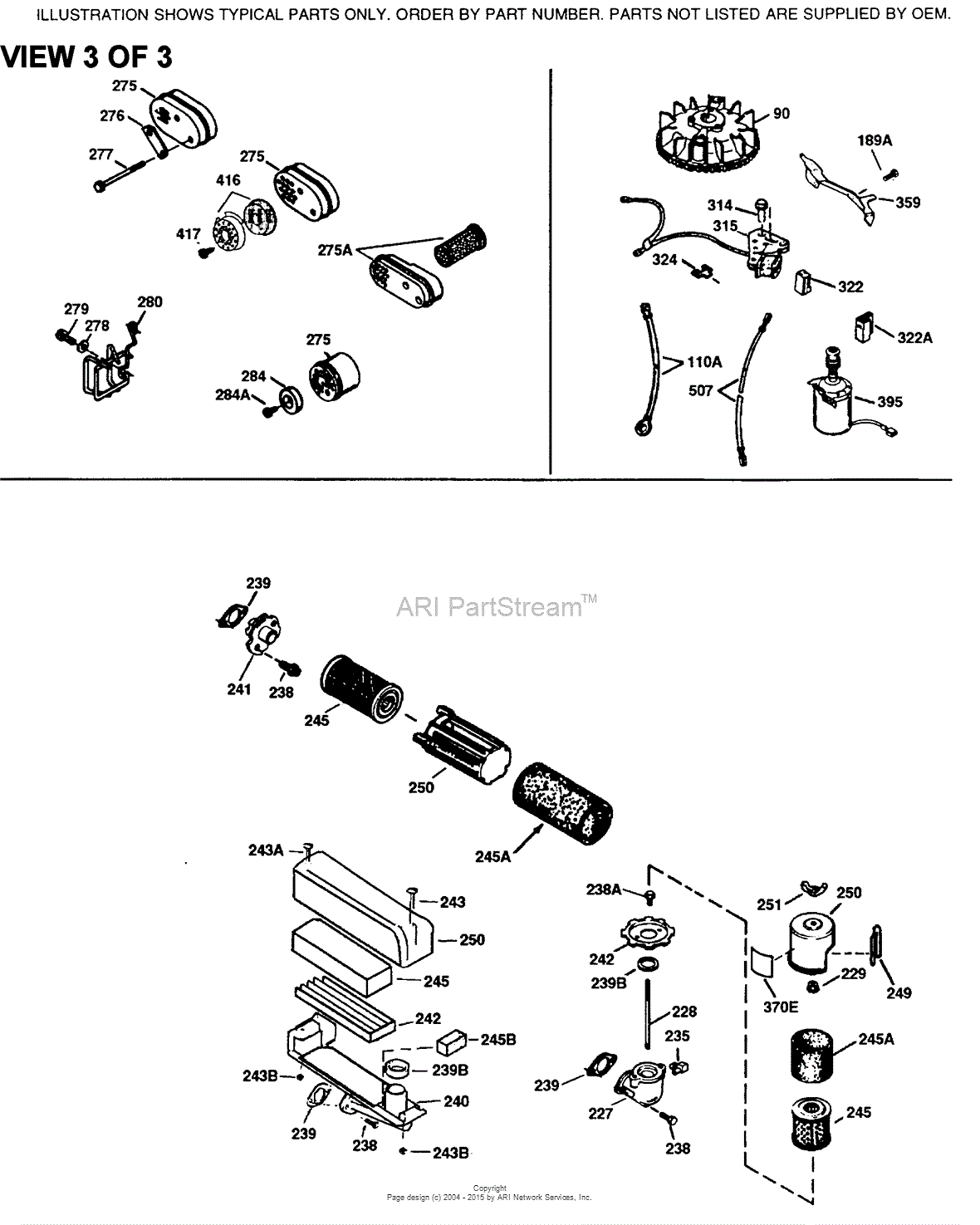 Tecumseh TVS115-56014A Parts Diagram for Engine Parts List #3