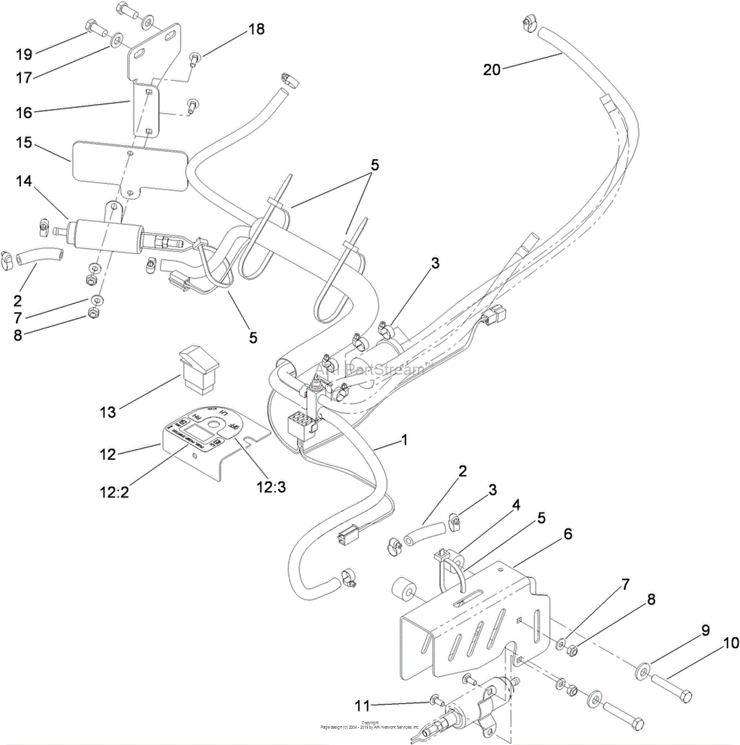 Toro Professional 115-7490, Dual Fuel Pump Kit, Z500 Z Master Riding ...