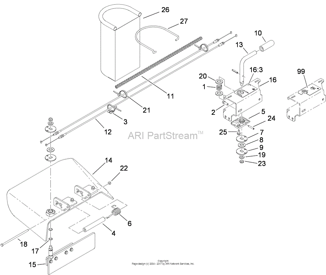 Toro Professional 117-3600, Operator-controlled Discharge Chute Kit 