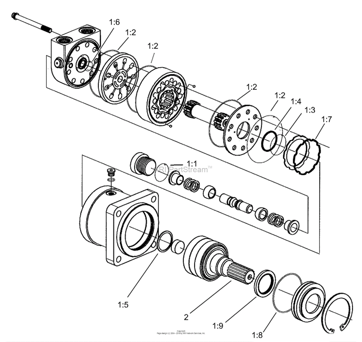 1946 trojan loader parts diagram
