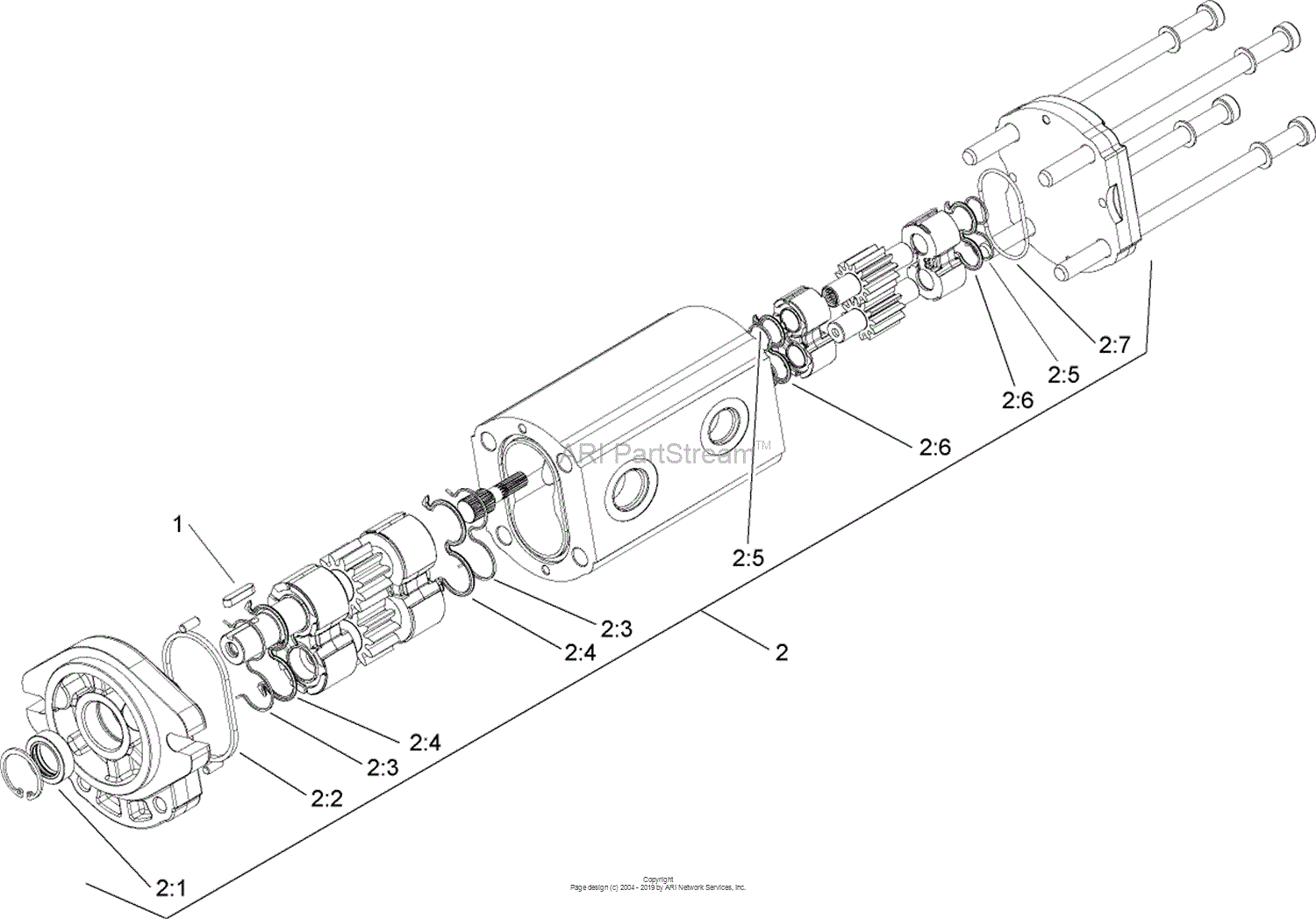 hydraulic gear pump diagram