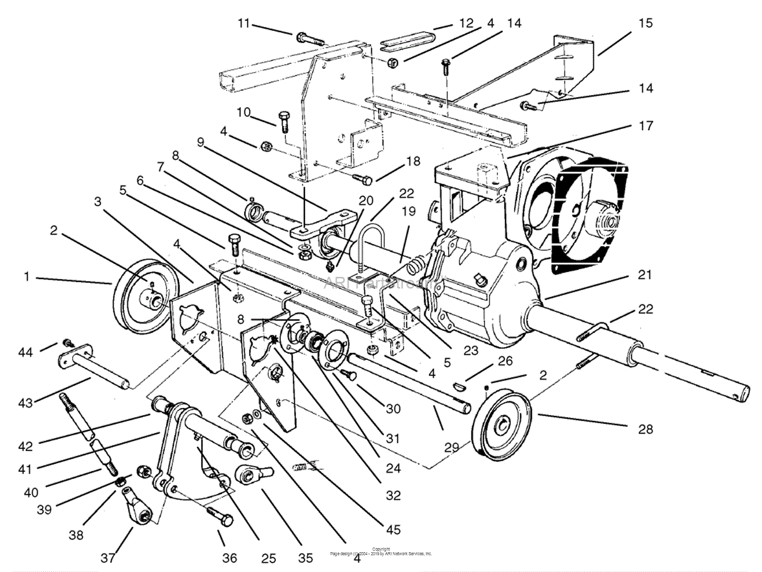 Toro Professional 30612, Groundsmaster 120, 2002 (SN 220000001 ...