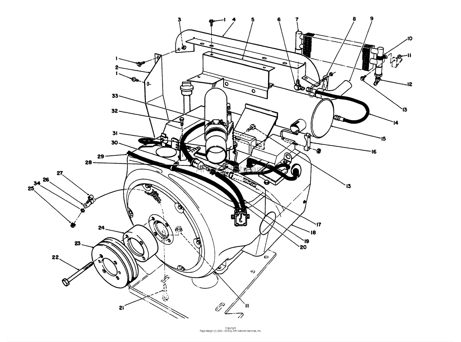 Toro Professional 30620, Proline 220, 1994 (SN 490001-499999) Parts ...