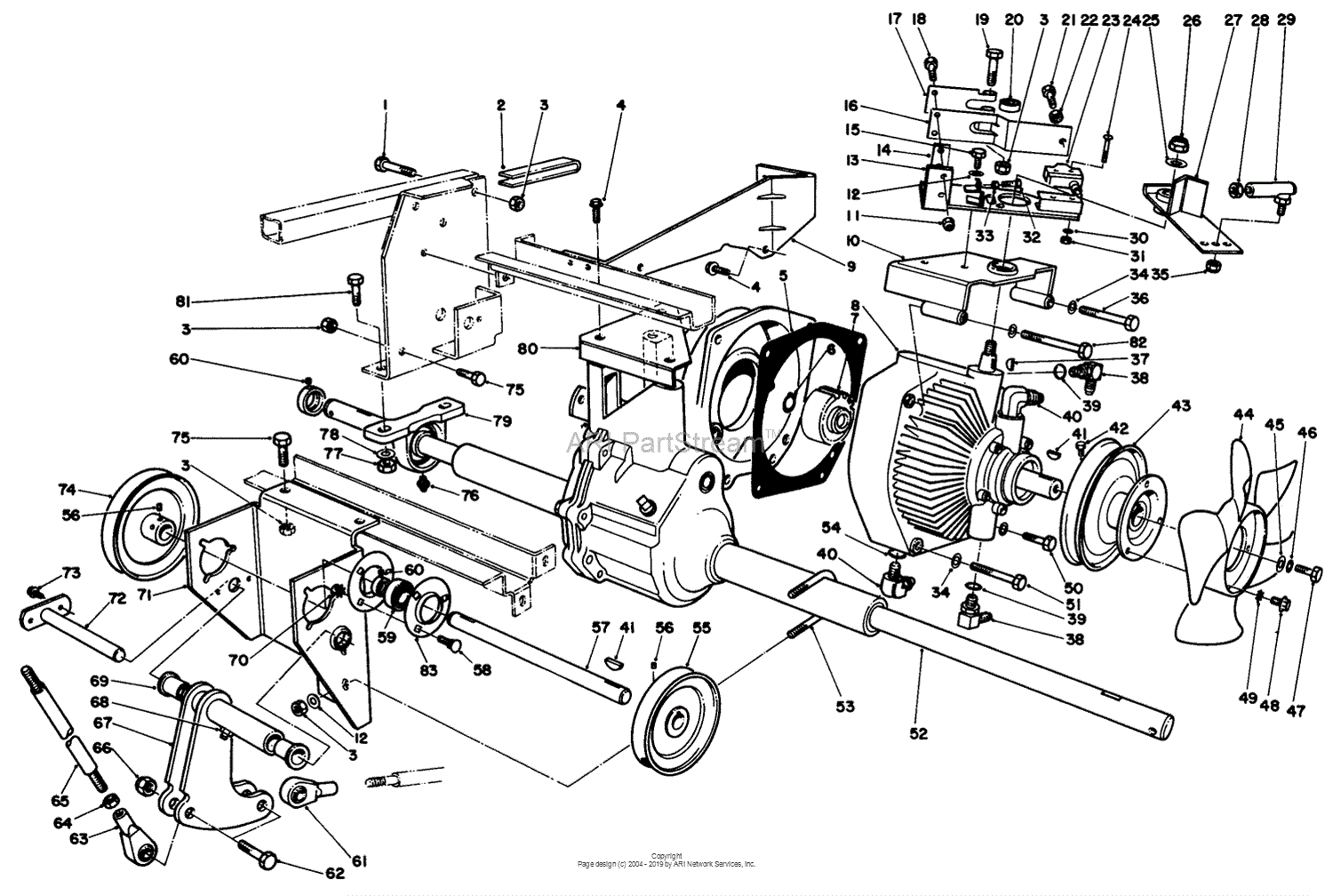 Toro Professional 30718, ProLine 118, 1993 (SN 3900001-3999999) Parts ...