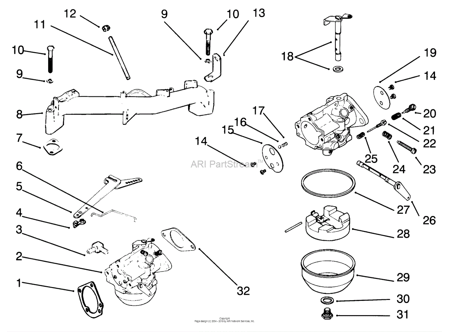 Toro Professional 30718, Proline 118, 1994 (sn 4900001-4999999) Parts 