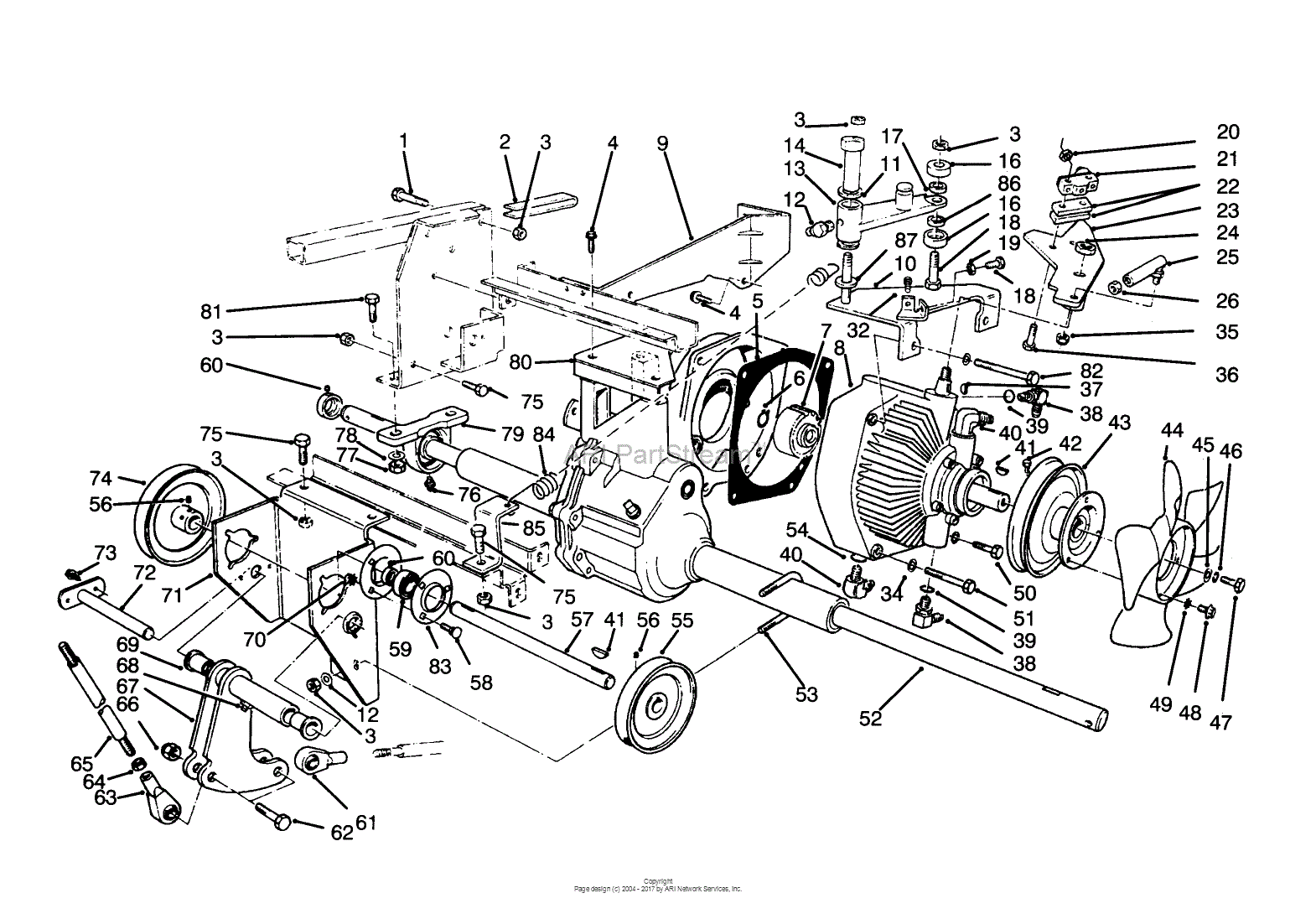 Toro Professional 30718, ProLine 118, 1994 (SN 4900001-4999999) Parts ...