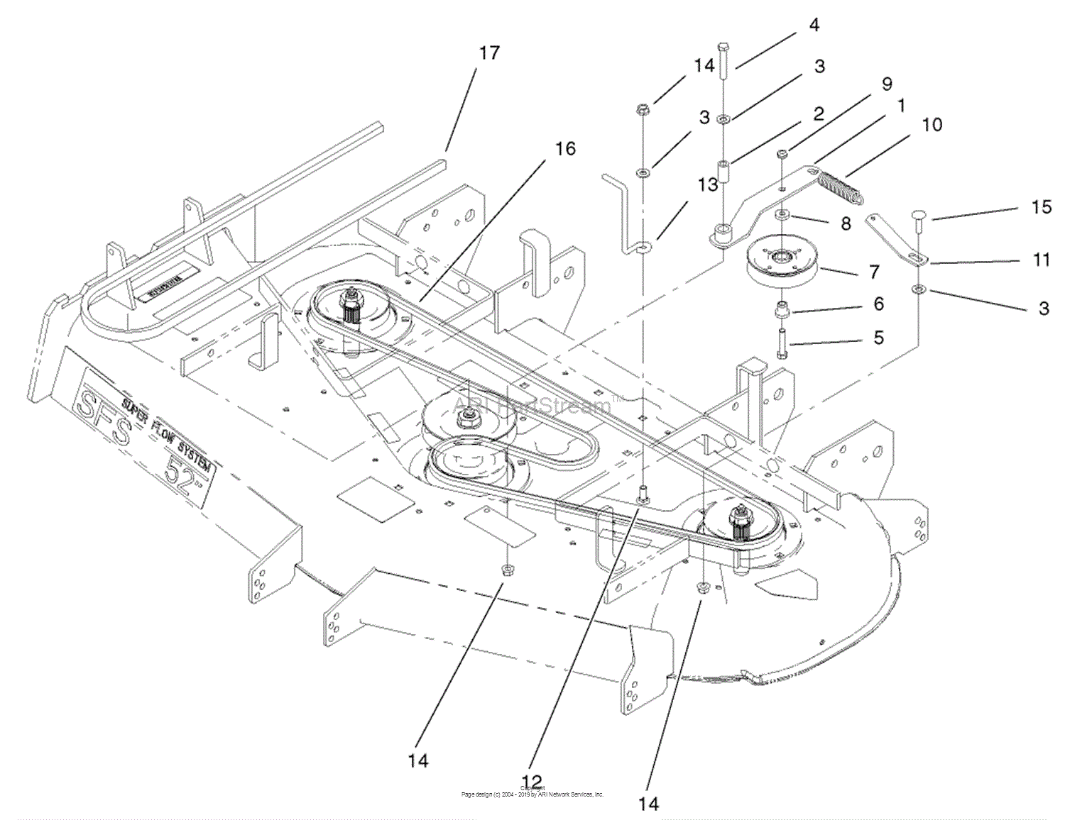 Toro Professional 74228, Z255 Z Master, With 52" SFS Side Discharge