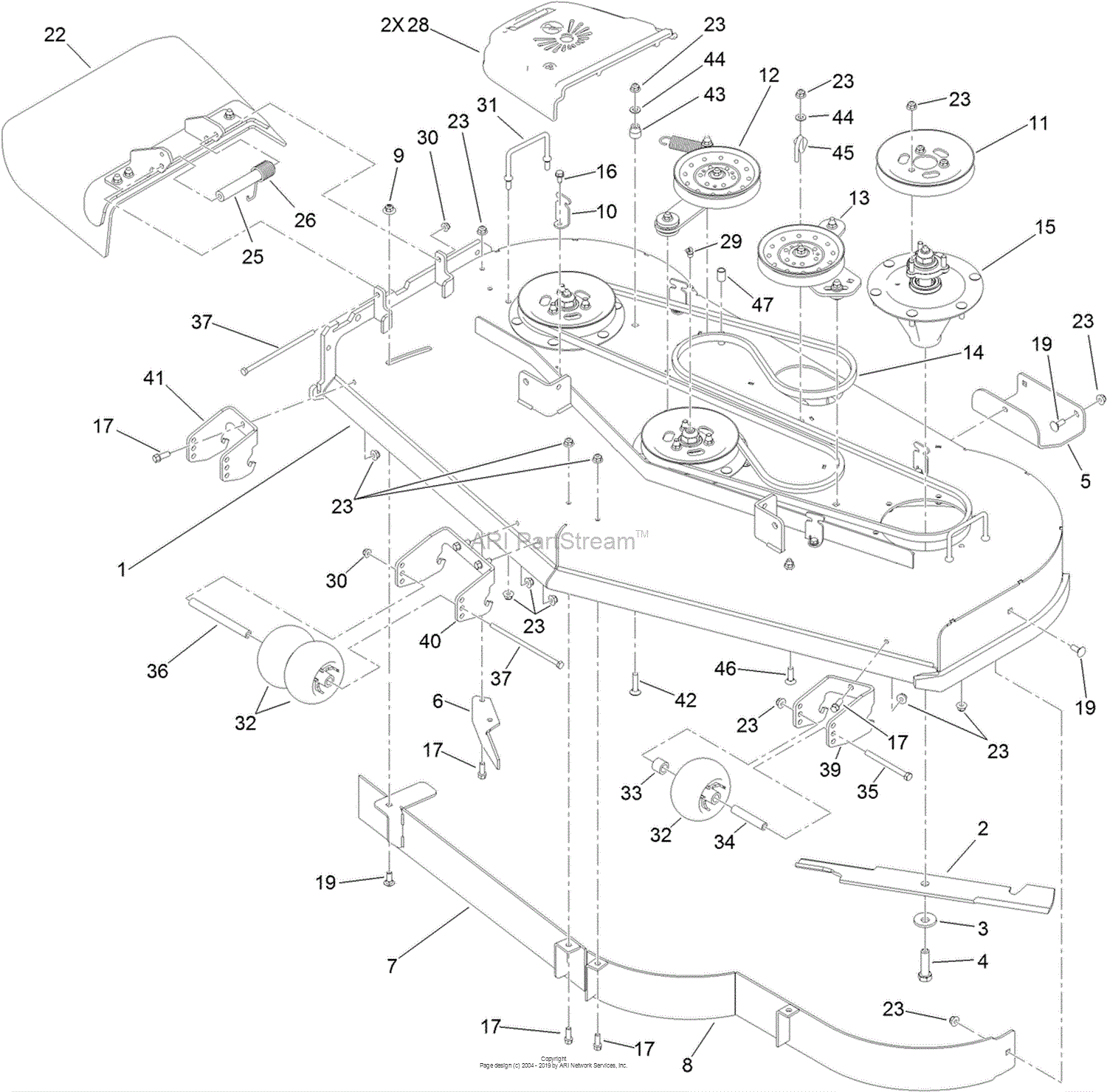 Toro Grandstand Belt Diagram