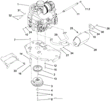 Toro Professional 74925, Z Master G3 Riding Mower, with 60in TURBO FORCE  Side Discharge Mower, 2009 (SN 290000001-290999999) Parts Diagrams