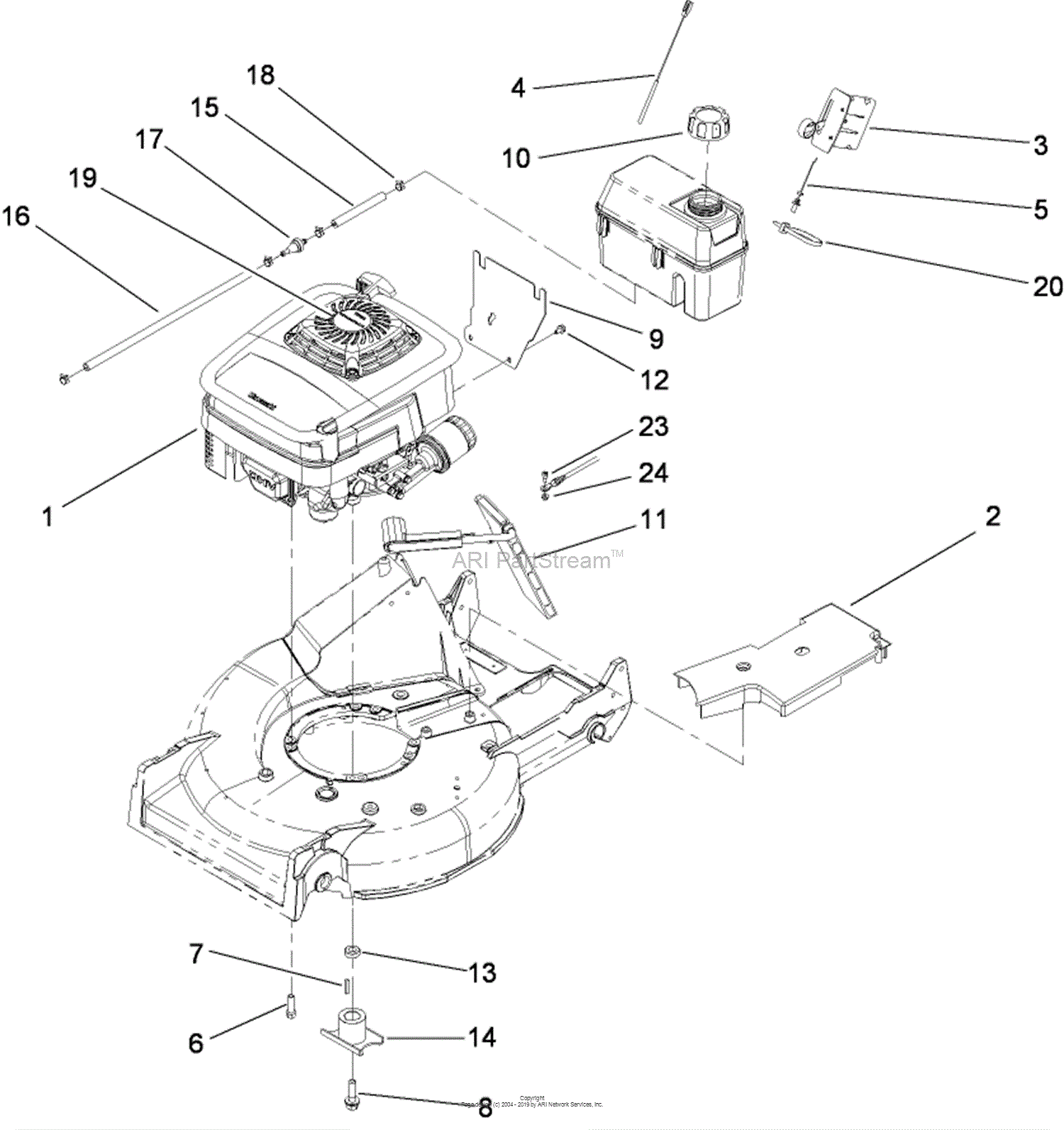 Suzuki lawn outlet mower engine