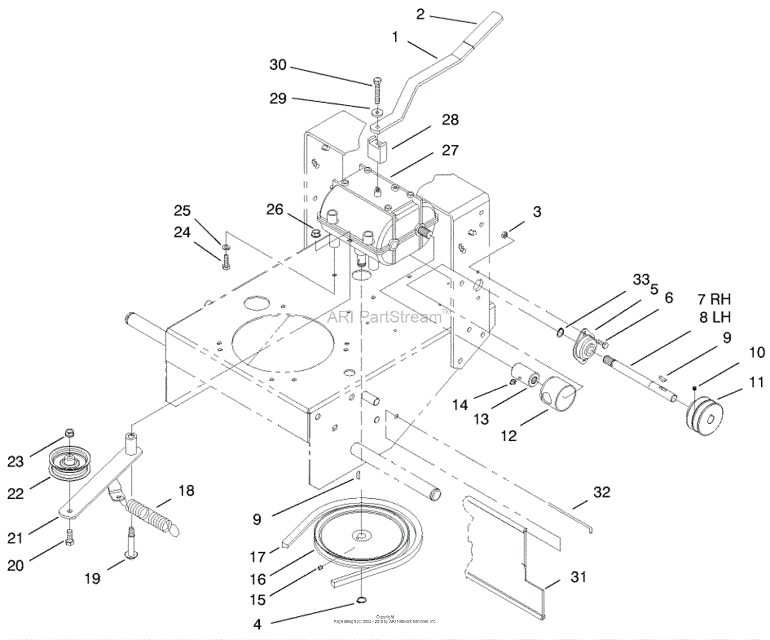 Toro Professional 30177, Mid-Size Proline Gear Traction Unit, 15 hp ...