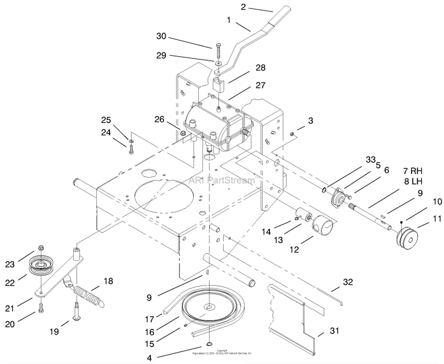 Toro Professional 30177, Mid-Size Proline Gear Traction Unit, 15 hp ...