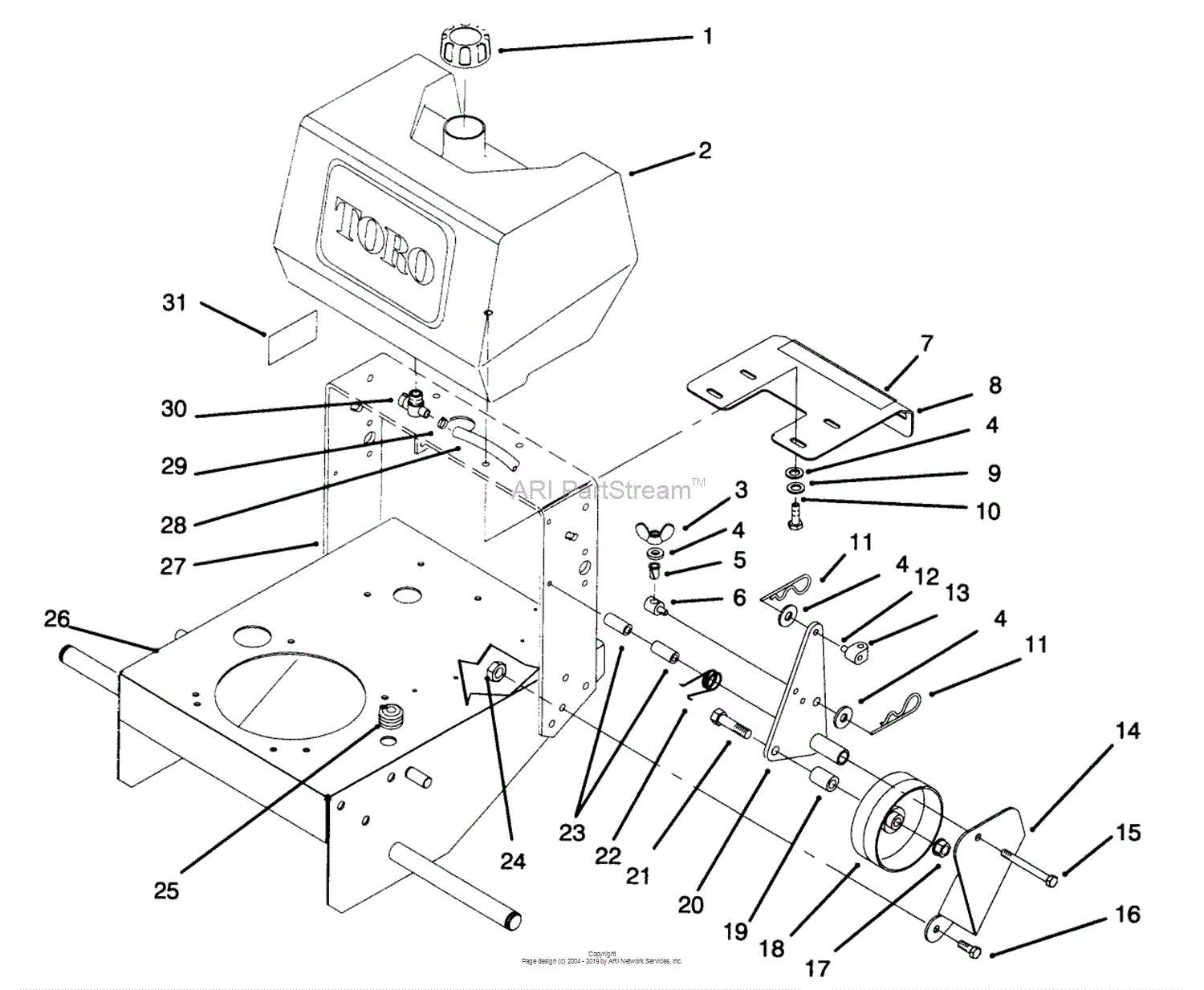 Toro Professional 30181, Mid-size Proline Gear Traction Unit, 16 Hp 