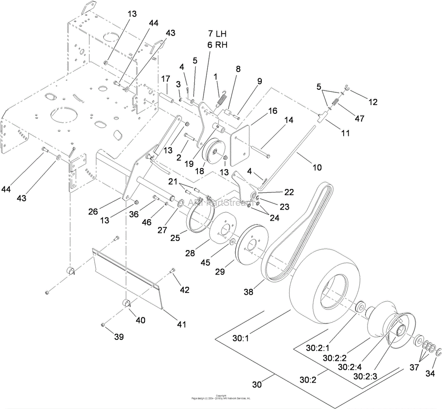 Parts – Commercial Walk-Behind Mower, Fixed Deck, T-Bar, Gear