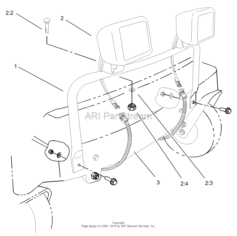 Toro 106-2245, Light Kit, TimeCutter Z Riding Mowers Parts Diagram for