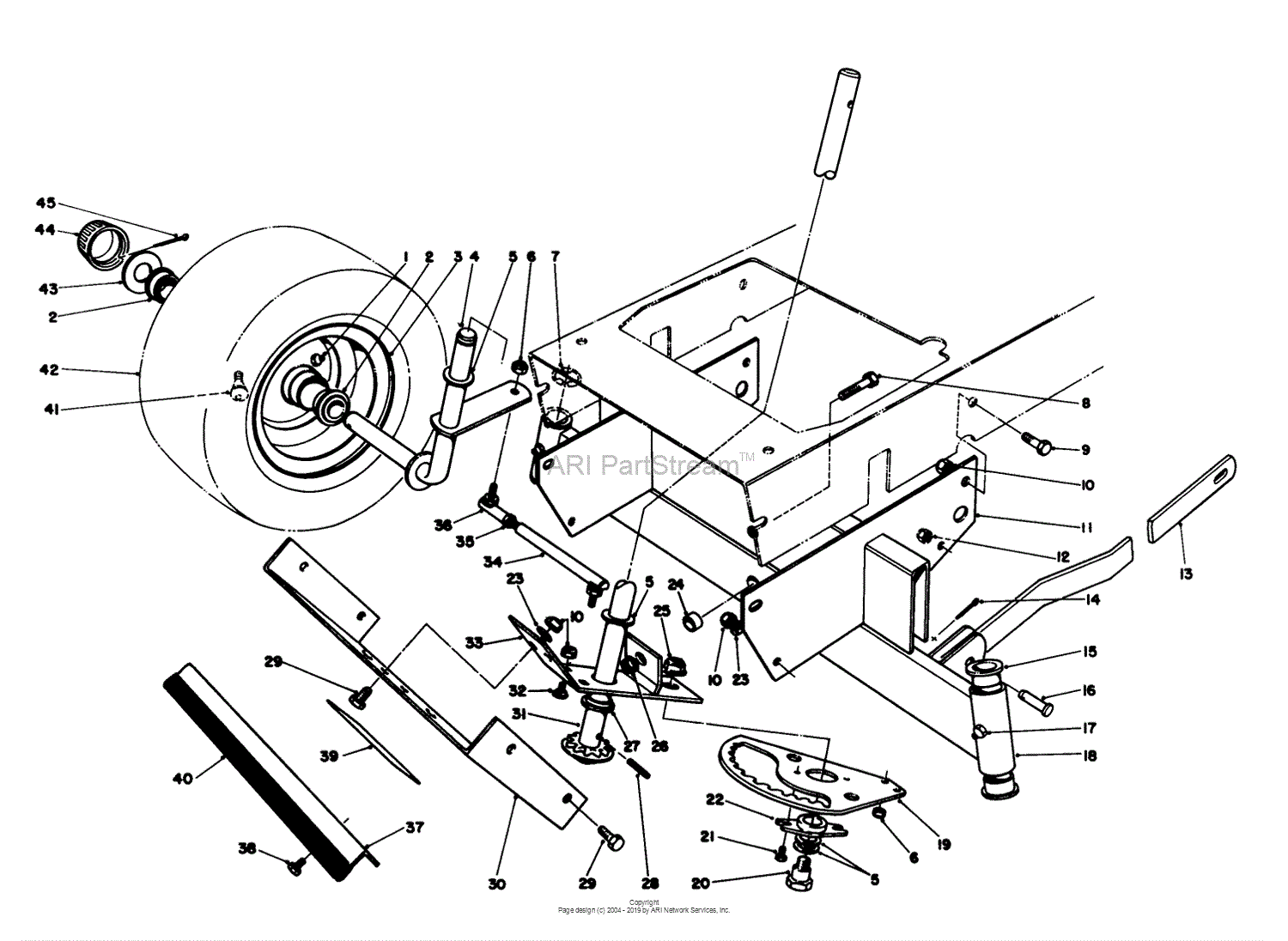 Toro 56145, 8-32 Rear Engine Rider, 1988 (SN 8000001-8999999) Parts ...