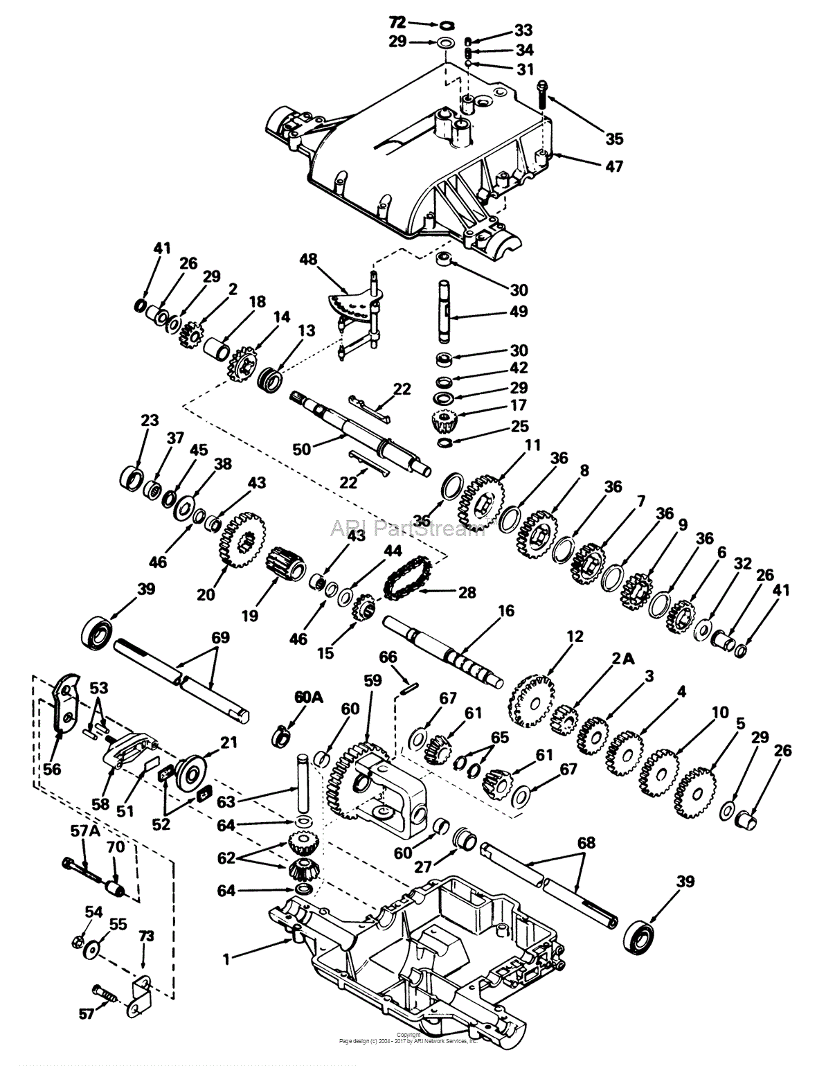 Toro 57354, 11-44 Pro Lawn Tractor, 1986 (SN 6000001-6999999) Parts ...