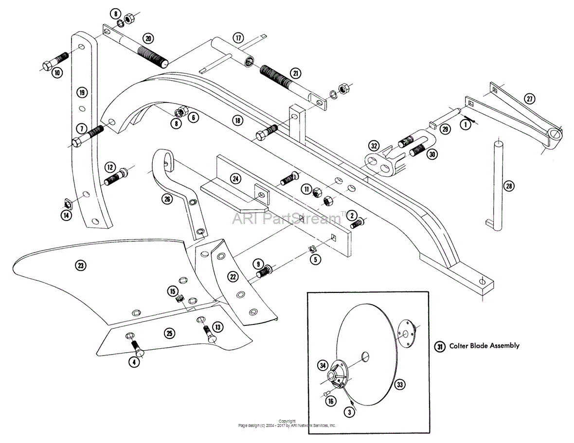 Ford 101 Plow Parts Diagram