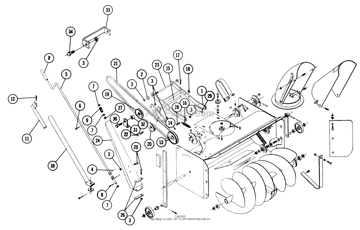 Toro Str Snowthrower Parts Diagram For Parts List For Snow Thrower Completing