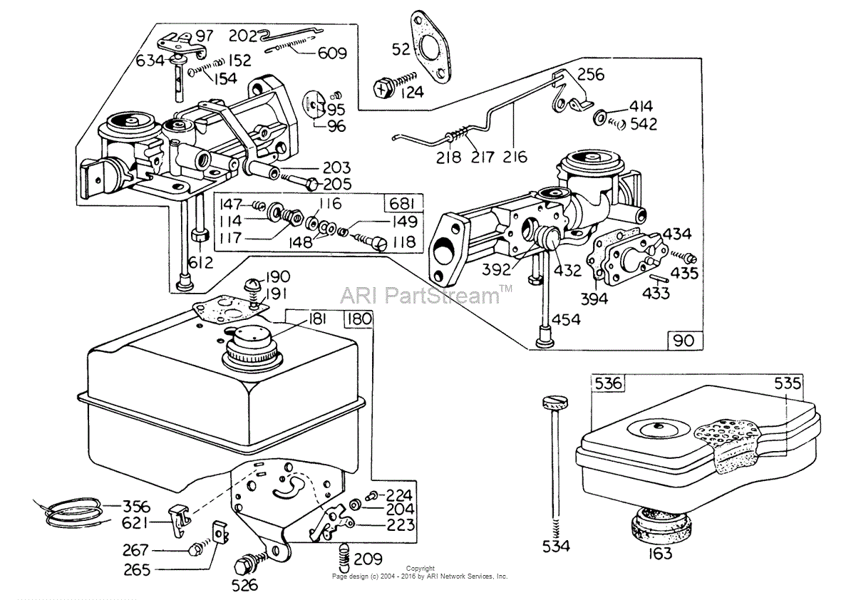 Toro 62923 5 Hp Lawn Vacuum 1979 Sn 9000001 9999999 Parts Diagram For Carburetor Assembly 0921