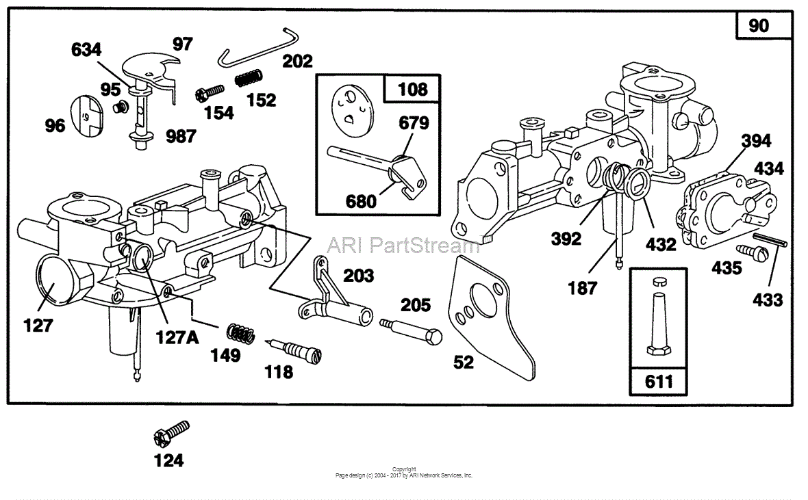 Toro 62924 5 Hp Lawn Vacuum 1996 Sn 6900001 6999999 Parts Diagram For Engine Briggs 4179