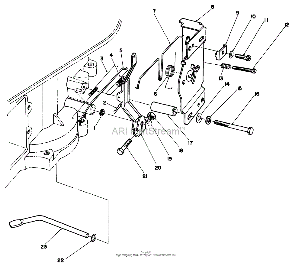 Toro 55-7800, Replacement Engine, (Kawasaki) Parts Diagram for GOVERNOR