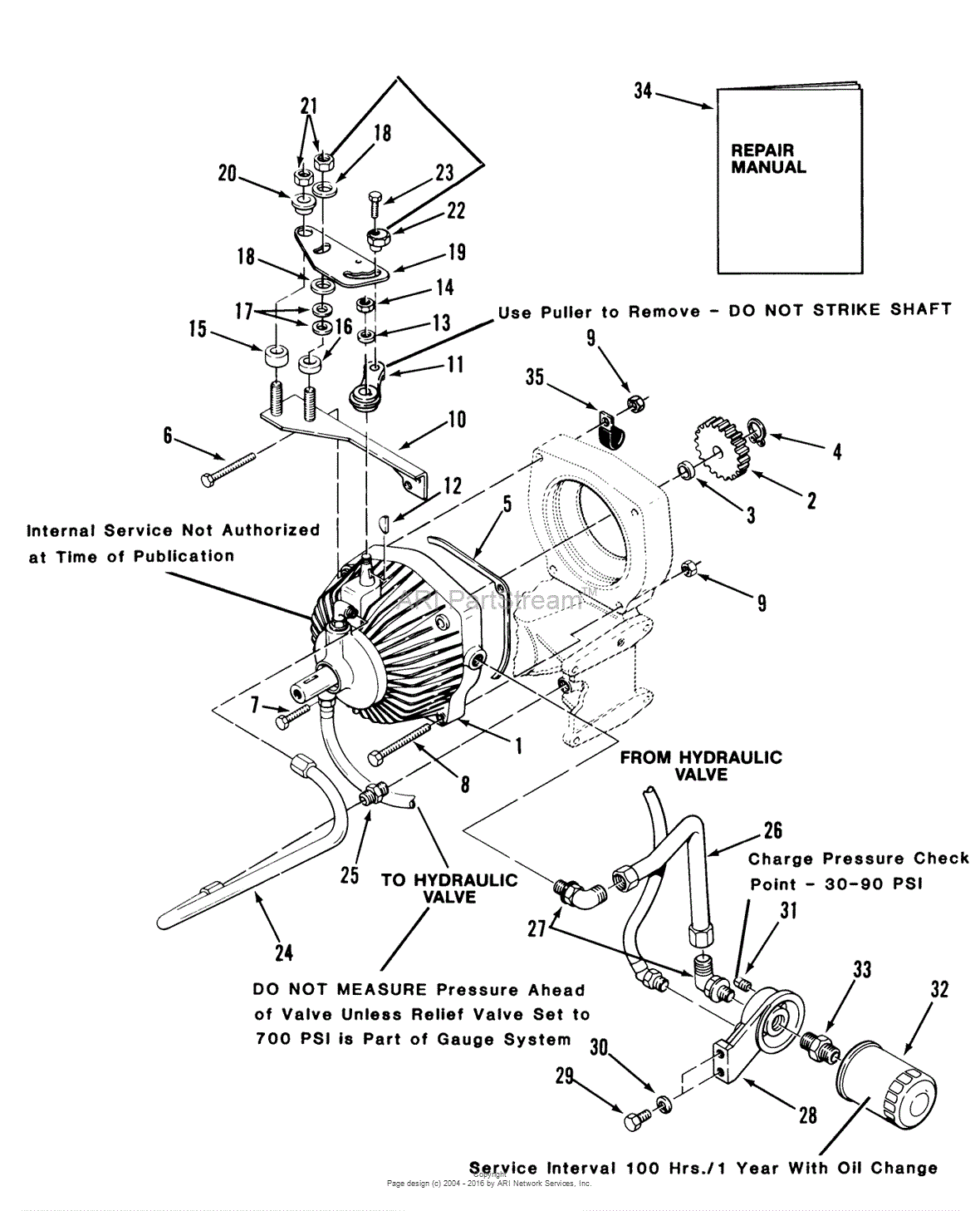 Toro 01-19KE02, C-195 Twin Automatic Tractor, 1984 Parts Diagram for ...