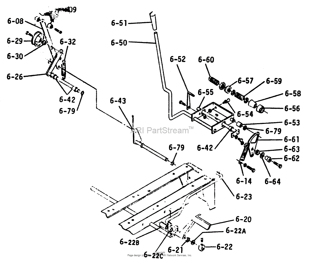 Toro 1-0423, Bronco 14 Tractor, 1972 Parts Diagram for BRAKE CLUTCH ...