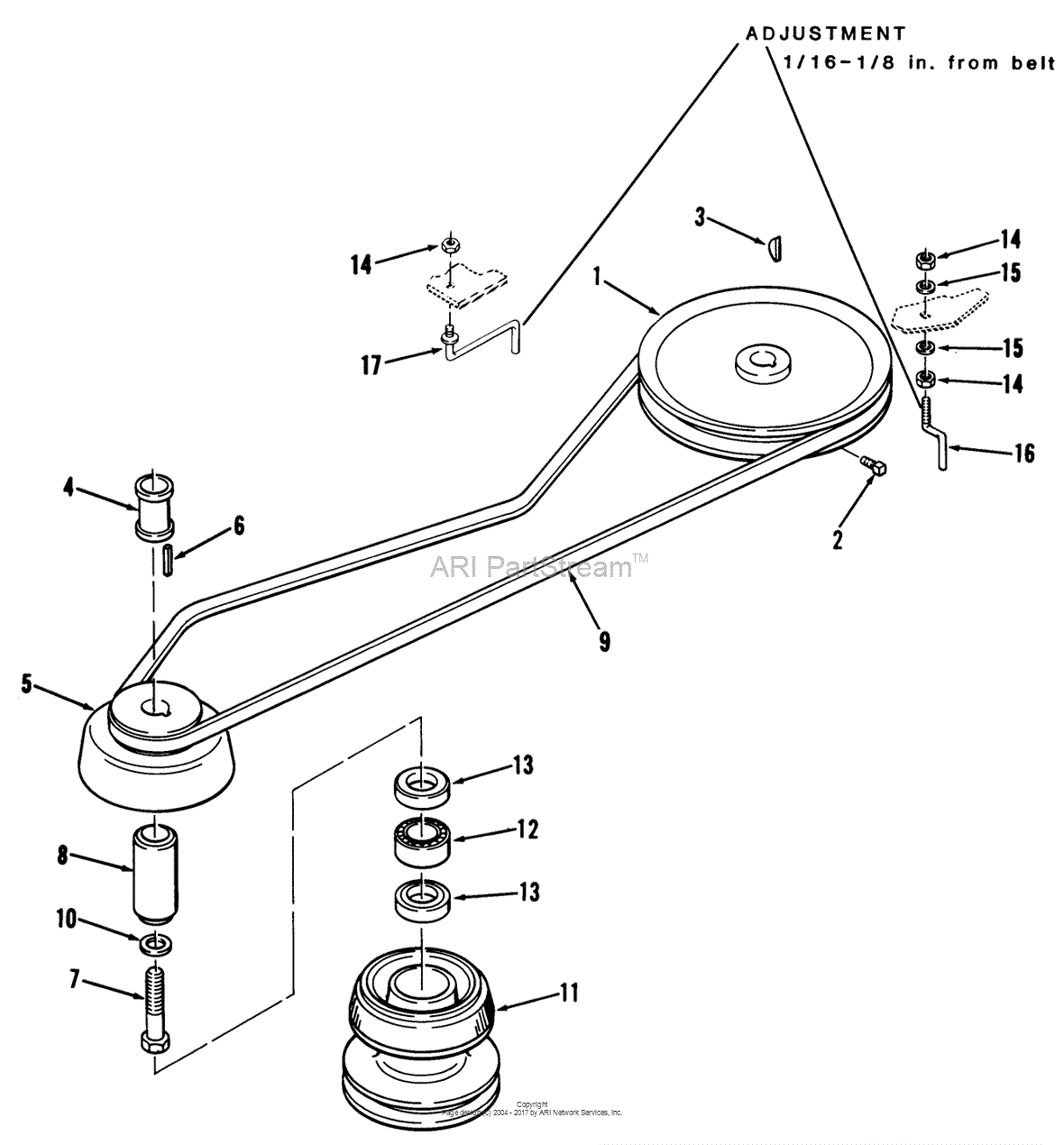 Toro 12-16BP01, B-165 Twin 5-Speed Tractor, 1983 Parts Diagram for ...