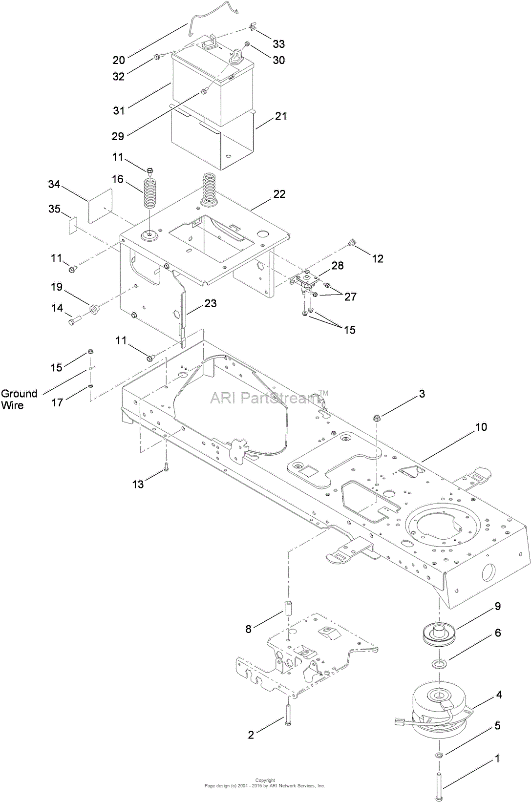 Toro 13AP61RH848, LX468 Lawn Tractor, 2009 (SN 1-1) Parts Diagram for ...