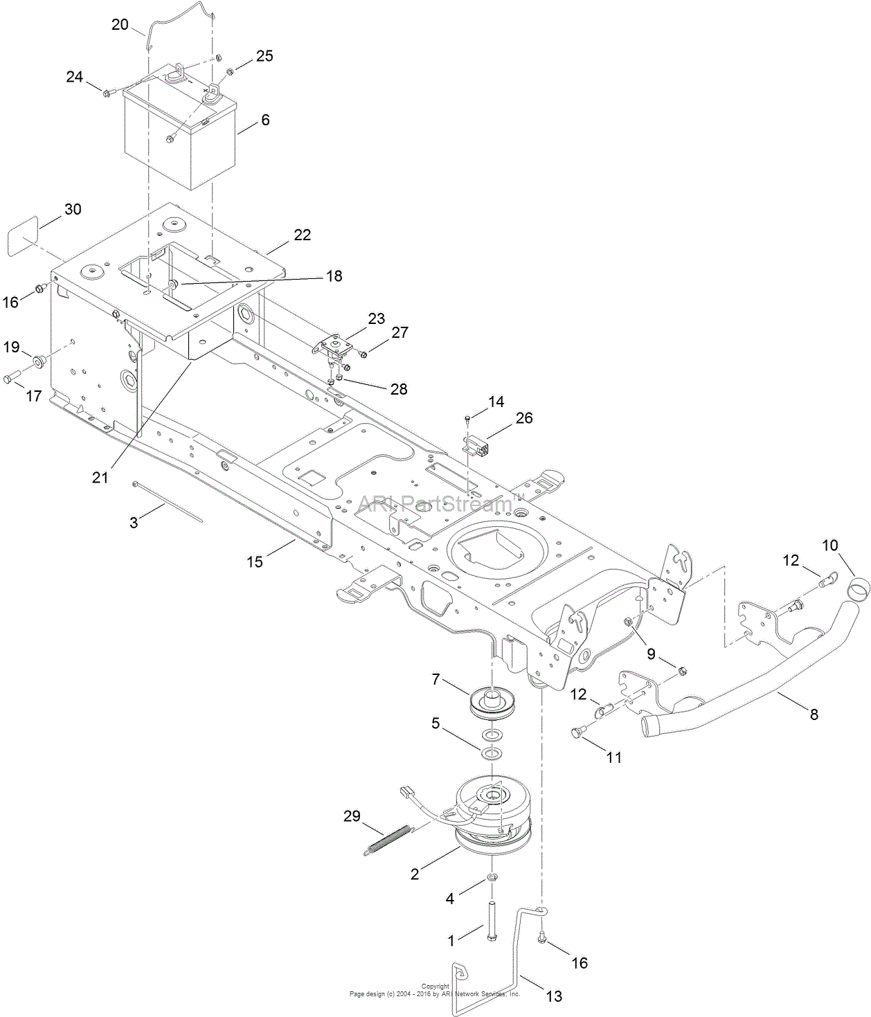 Toro 13AP91RT848, LX468 Lawn Tractor, 2012 (SN 1-1) Parts Diagram for ...