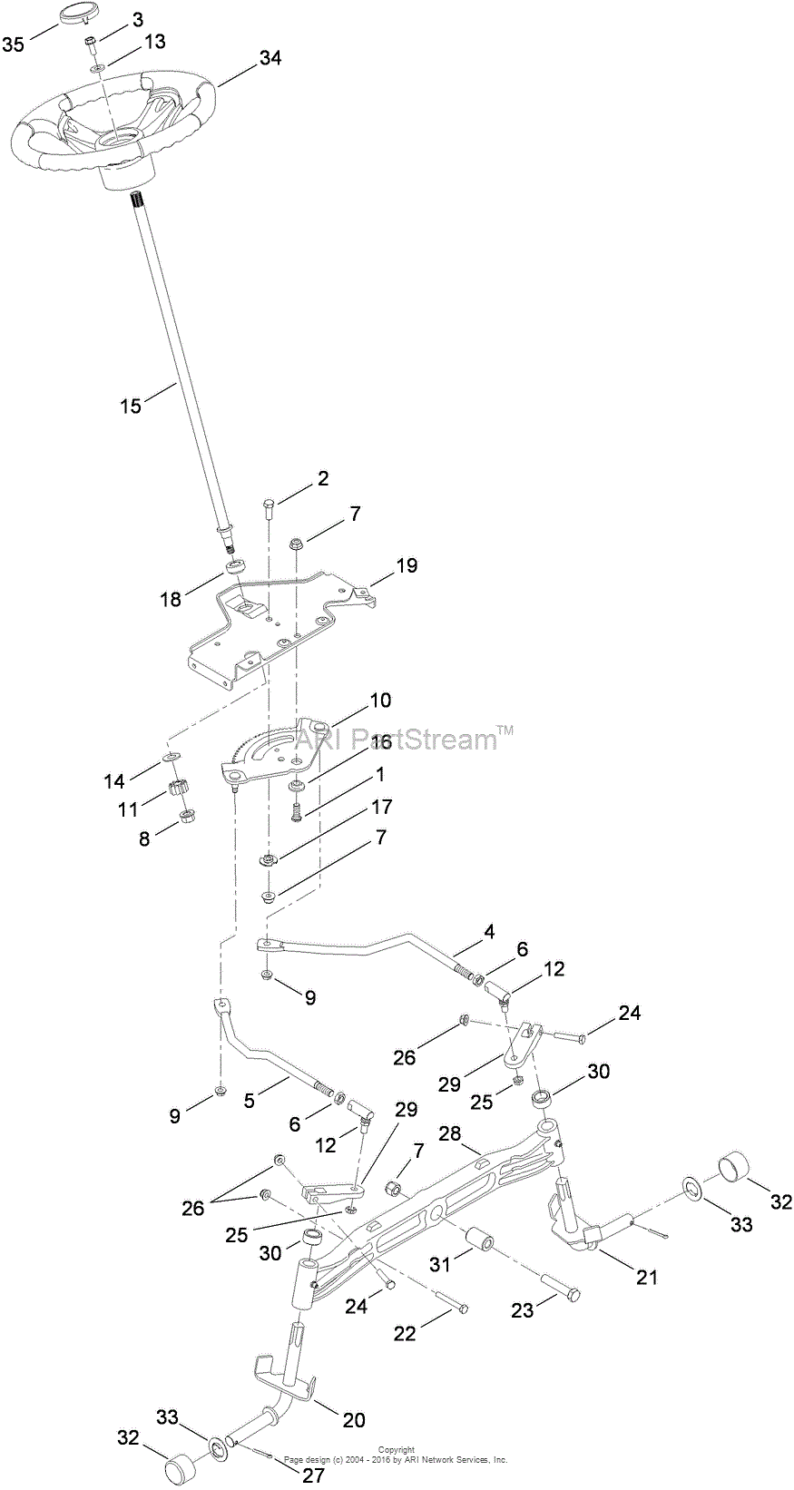 Toro 13AP91RT848, LX468 Lawn Tractor, 2012 (SN 1-1) Parts Diagram for ...