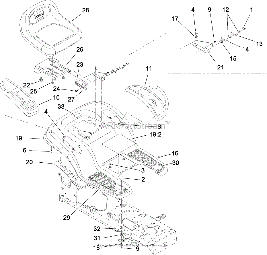 Toro Lx425 Parts Diagram