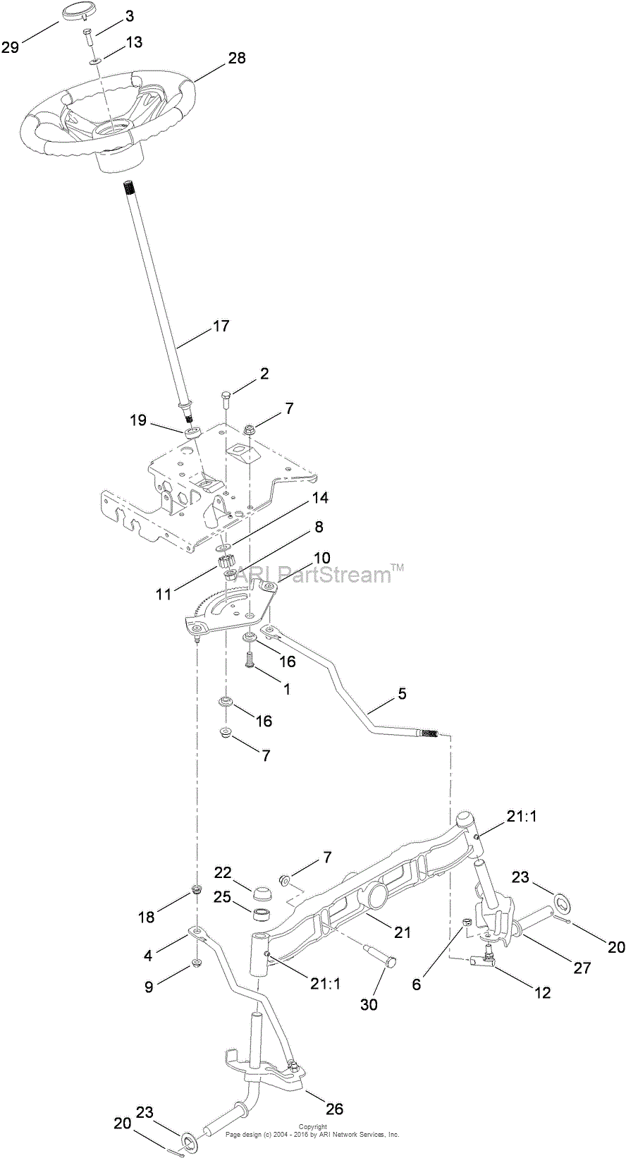 Toro 13AX60RG848, LX423 Lawn Tractor, 2009 (SN 1-1) Parts Diagram for ...