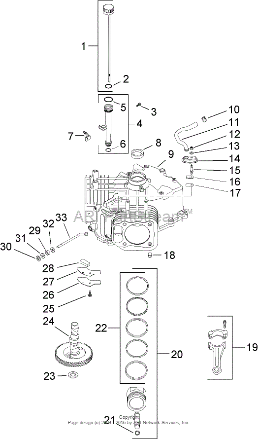 Toro 14AK81RK544, GT2300 Garden Tractor, 2006 (SN 1A186H30000-) Parts ...