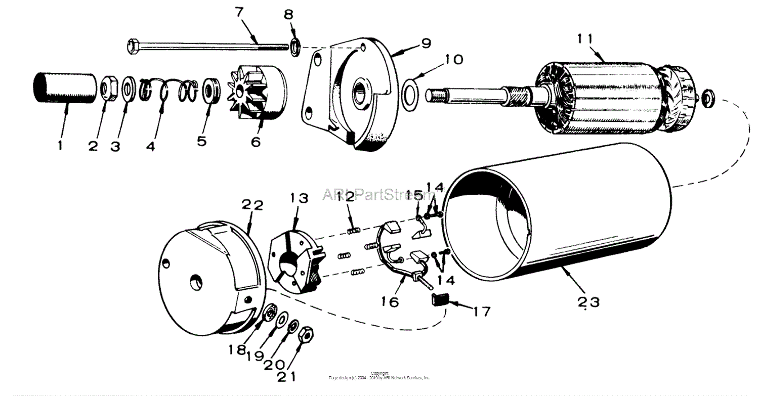 Toro 61 20ks01 D 200 Automatic Tractor 1976 Parts Diagram For