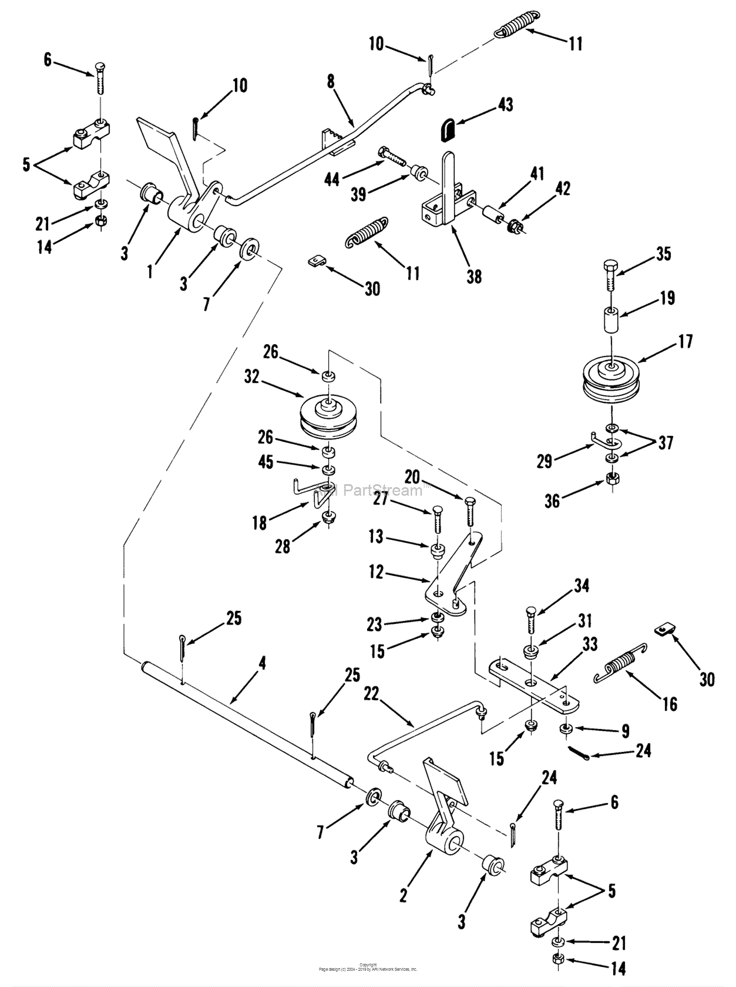 Toro 02-16BP01, B-165 Twin 5-Speed Tractor, 1980 Parts Diagram for ...