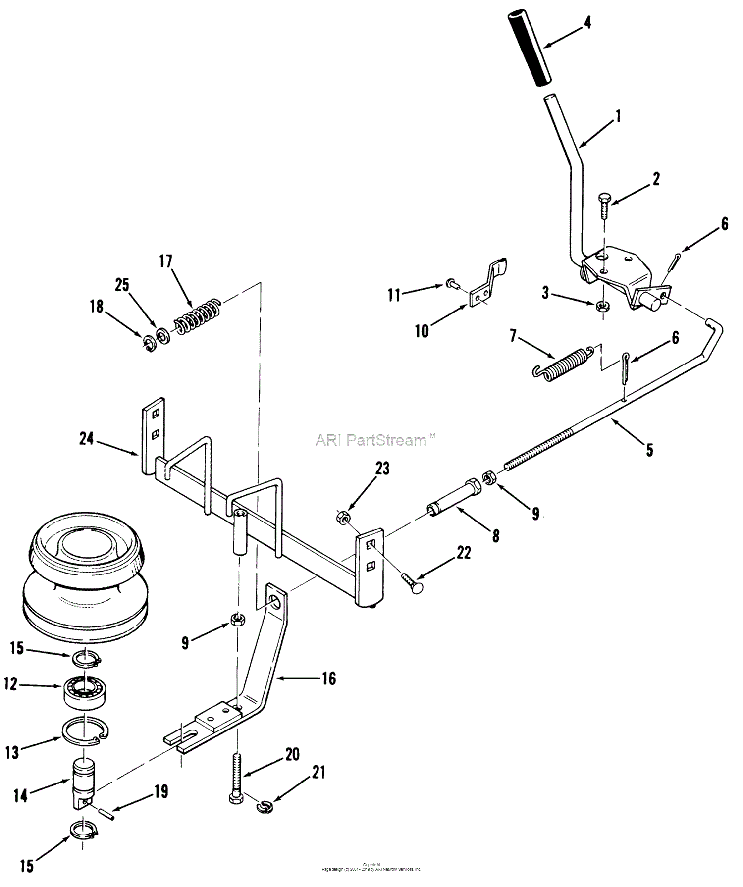 Toro 02-16BP01, B-165 Twin 5-Speed Tractor, 1980 Parts Diagram for PTO ...