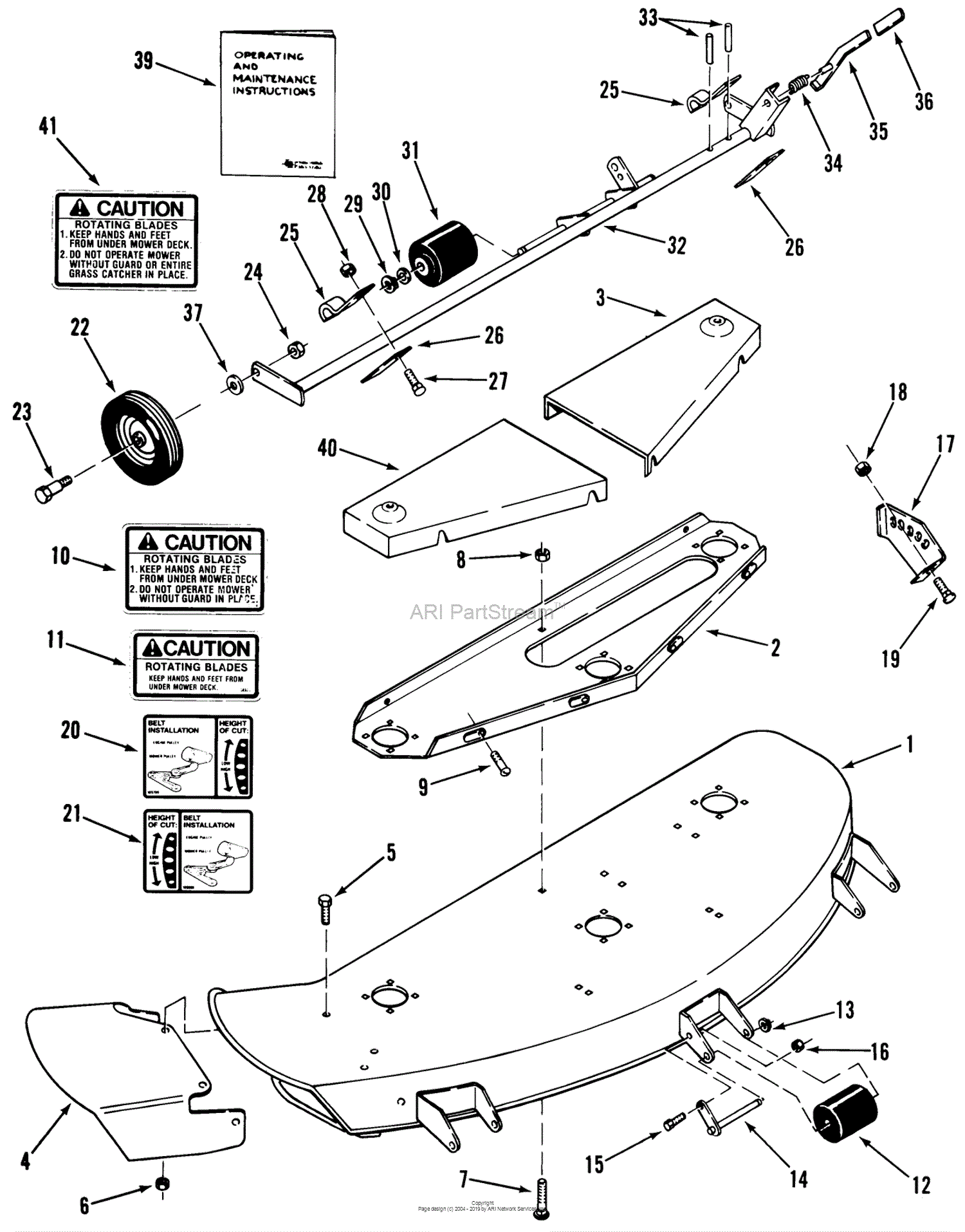 Toro wheel horse 2025 42 inch mower deck