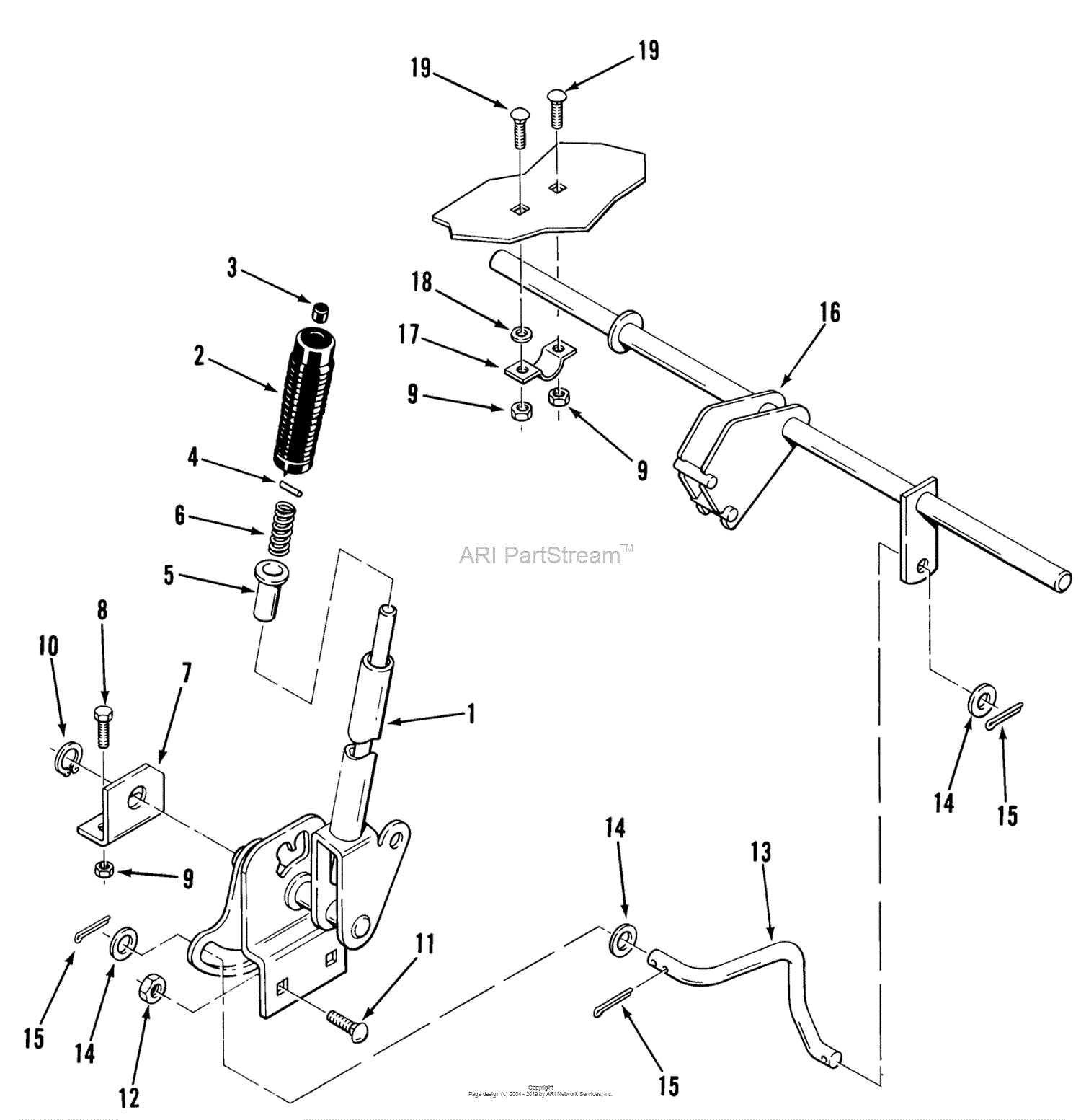 Toro A2-083201, LT-832 3-Speed Tractor, 1982 Parts Diagram for ...