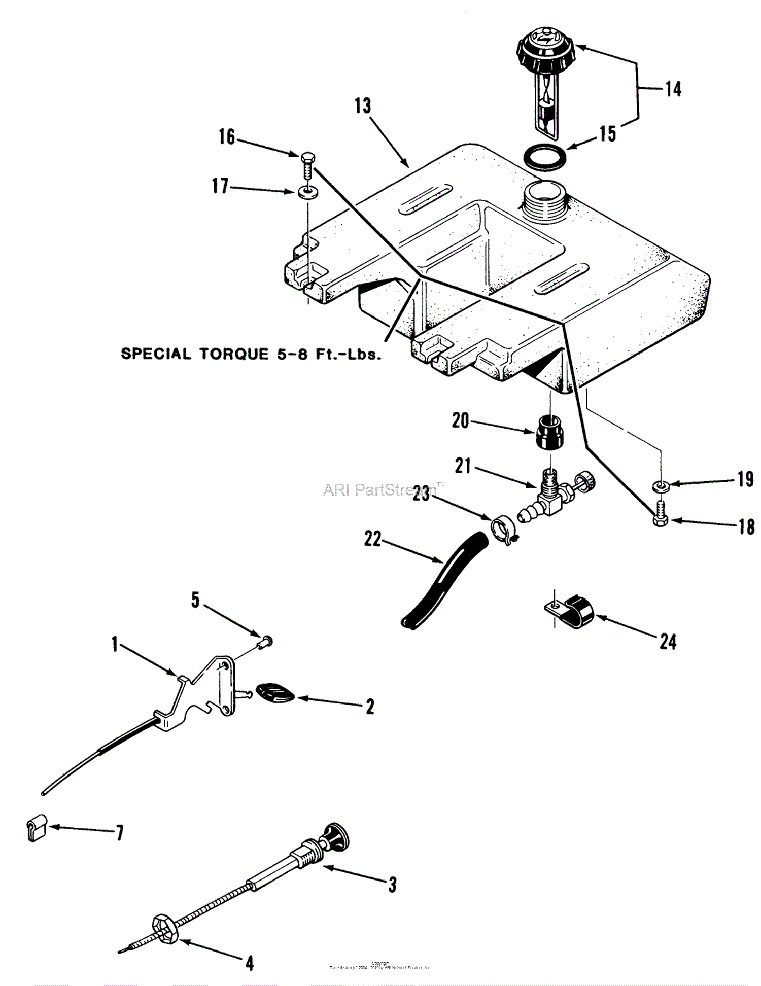 Toro A1-164202, GT-1642 Twin 8-Speed Tractor, 1983 Parts Diagram for ...